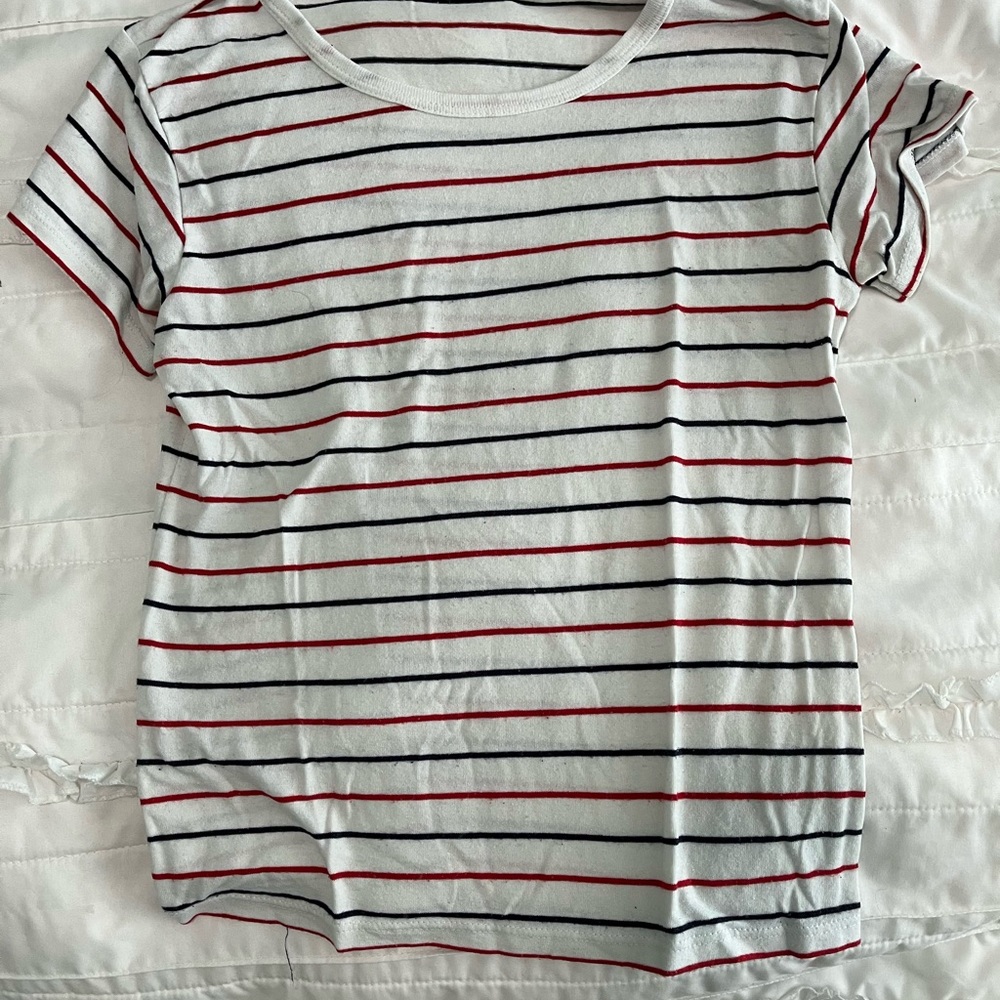 Brandy Melville striped baby tee